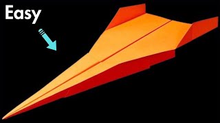 HOW to make a paper airplane that flies far  BEST paper plane jet  Pappersflygplan [upl. by Pennington265]