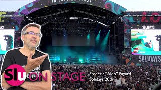 ON STAGE 2018  Fred quot Aldoquot Fayard the technics behind the Solidays festival in Paris [upl. by Fabri114]