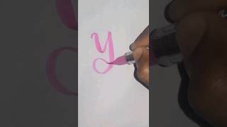 Brush Pen Lettering  BellesLettres  lettering handlettering youtubeshorts handwriting [upl. by Cassady]