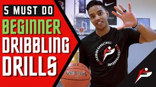 5 Dribbling Drills For BEGINNERS  How To Dribble A Basketball  Pro Training Basketball [upl. by Amsirahc]