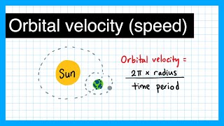 Orbital velocity orbital speed calculation  GCSE Physics [upl. by Harahs499]