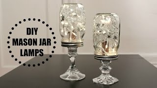 DIY Mason Jar Lamps [upl. by Emelda]