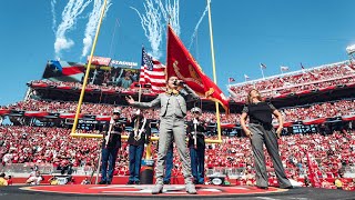 Worlds Youngest Mariachi Mateo Lopez Sings National Anthem at Levis® Stadium  49ers [upl. by Wicks]