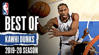 Kawhi Leonards Best Dunks  201920 NBA Season [upl. by Draw]