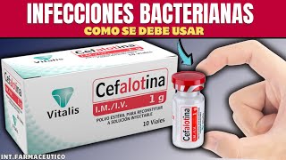 CEFALOTINA💊¿Qué es y para que sirve ANTIBACTERIAL  más [upl. by Nylrats]