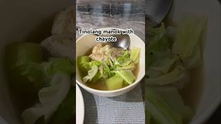 Filipino dish tinolang manok with chayote shortsfeed cooking philippines [upl. by Niassuh]