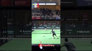 SITTING ON THE FLOOR 🤣🤣  Padel Highlights bestofpadel [upl. by Aromat774]