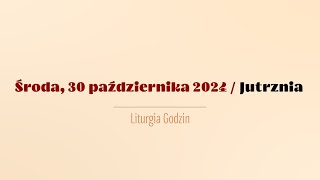 Jutrznia  30 października 2024 [upl. by Allac]