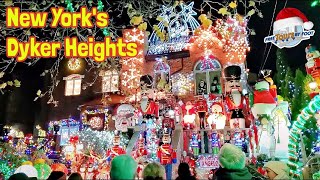 Dyker Heights Christmas Lights  How to Visit Brooklyns Christmas Spectacular [upl. by Janek715]