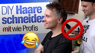 Haare schneiden 😂💇‍♂️ DIY  jungsfragende [upl. by Misti]