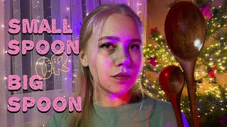 Small spoon or big spoon 🥄 asmrminuha asmr [upl. by Pelagia]