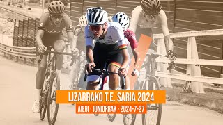 LIZARRAKO TXIRRINDULARI ELKARTEA SARIA 2024  AIEGI  JUNIORRAK [upl. by Ecissej]