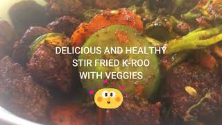 Kangaroo Stir Fry with Veggies  Keto diet  4K  delicious recipe [upl. by Kelwen]