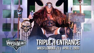 Triple H entrance WWE WrestleMania 22 April 2 2006 [upl. by Aretse]