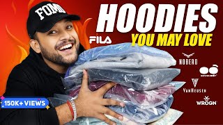 6 BEST Winter HoodiesSweatshirts FOR MEN 2023 🔥 NOBERO FILA Hoodies Haul Review  ONE CHANCE [upl. by Gyatt]