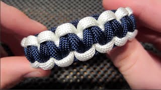 Easy TwoTone Paracord Bracelet Tutorial [upl. by Assirt]