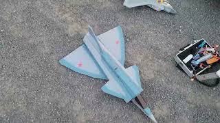 FT Viggen Sustained High Alpha and Tail Slides 70mm EDF RC JET [upl. by Ainimreh]