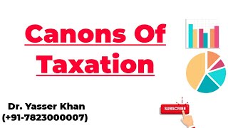 Canons Of Taxation [upl. by Barabbas593]