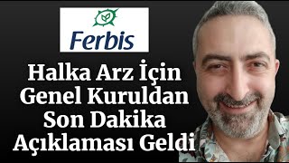 Ferbis Halka Arzı İçin Son Dakika Gelişmesi hektas Genel Kurulundan [upl. by Ardyth517]