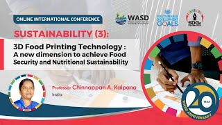 3D Food Printing Technology  Prof Chinnappan A Kalpana [upl. by Rednaeel481]