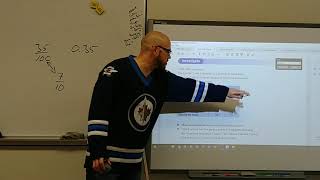 Grade 8  fractions decimals and percent  51 [upl. by Elcarim]