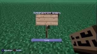 Dank an Standron amp Tutorial quotSchilder farbig beschriftenquot Minecraft PS3 Tutorial [upl. by Emse163]