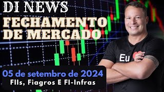 IFIX volta a cair e IBovespa subir DI News Fechamento de Mercado 05 de setembro [upl. by Ahsyekat]