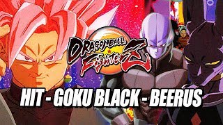 GOKU BLACK  HIT  BEERUS amp Cinematic Finishers Revealed DragonBall FighterZ December UPDATE [upl. by Dorreg]