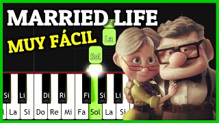 Como Tocar MARRIED LIFE en Piano Tutorial Synthesia UP Canción Triste Facil [upl. by Sirronal]