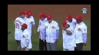 Cincinnati Reds Big Red Machine Reunion Great 8 Ceremony Sept 6 2013 FoxSports Download [upl. by Joann428]