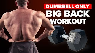 Build a HUGE Back Biceps Shoulders With Scientific Dumbbell Workout [upl. by Blackwell]