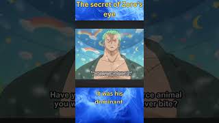 The Secret Of Zoro’s Eye In One Piece onepiece luffy anime shorts [upl. by Alyahsat]