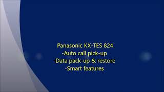 Panasonic KXTES 824  38  Smart Features [upl. by Olatha]