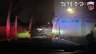 Dash Cam Milwaukee Police Chase Damages House [upl. by Aracal16]