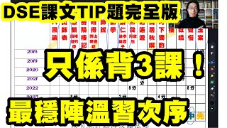 2025 DSE中文範文TIP題完全版│溫課文前必睇│課文背3課就夠 [upl. by Westbrook]