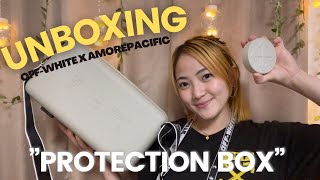 UNBOXING OFFWHITE x AMOREPACIFIC “PROTECTION BOX”  Review  Darl Chua [upl. by Euphemia]