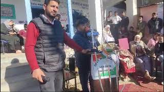 Speech of tahsildar M maidan Dharti Aba Janjataya Gram Utkarsh Abhiyan event organised at HS Bhata [upl. by Ecnahs]