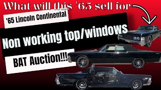 1965 Lincoln Continental Convertible  BaT Listing Review Dec 23 [upl. by Sarette]