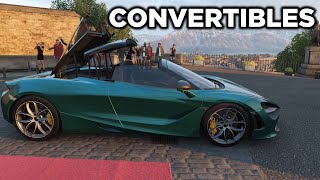 Forza Horizon 4  25 Convertible Cars [upl. by Onid]