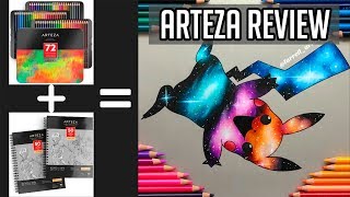 Arteza Colored Pencils vs Prismacolor  Arteza Toned Gray  Unboxing and Product Review  2019 [upl. by Anesor54]