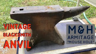 Blacksmith Anvil MampH Armitage Mouse Hole  Estate Sale Find amp Flip [upl. by Nnylecyoj]