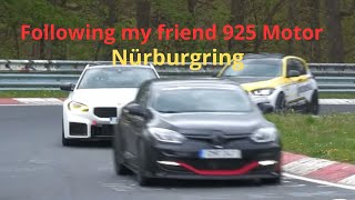 Nurburgring BTG Bmw M140I XDrive on Continental SportContact™ 7 Behind 925MOTOR in his megane [upl. by Nemhauser]