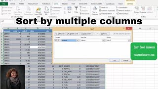 How to sort by multiple columns in Excel [upl. by Anitra]