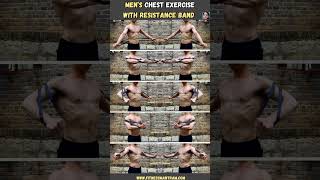 Mens Chest Exercises With Resistance Band resistanceband chestexercises shorts fitnessmantram [upl. by Thibaut]