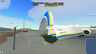 Flying the new An225 in PTFS Roblox [upl. by Ydnic24]