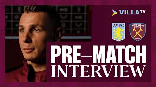 PREMATCH  Lucas Digne Previews West Ham United Clash [upl. by Servetnick]