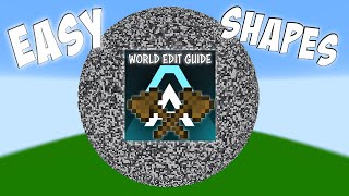 World Edit Guide Tutorial  How to create Shapes in Minecraft WorldEdit [upl. by Iam802]