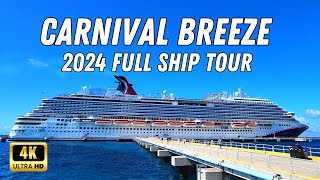 Carnival Breeze Cruise Ship Tour 2024  Full Walking Tour Deck by Deck 🚢 🛳 😍 [upl. by Ellek]