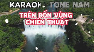 KAROKETRÊN BỐN VÙNG CHIẾN THUẬT TONE NAMKARAOKE BÔNG TÂN [upl. by Drwde573]