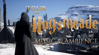 Hogsmeade Shops and Taverns in Winter  Harry Potter Cinematic Ambience [upl. by Irrak]